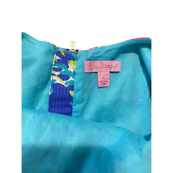 Lilly Pulitzer Womens Delia Paisley Toucan Floral Shift Dress Size O - Picture 8 of 13